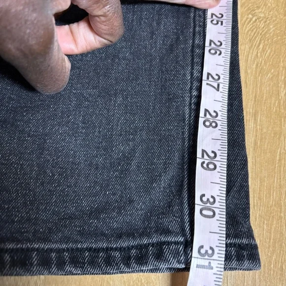 Abercrombie & Fitch The 90s Slim Straight Ultra High Rise Black Jeans size 10/30 - Picture 13 of 14